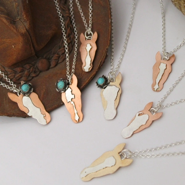 Matching Horse Head Pendants