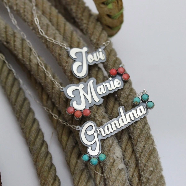 Retro Name Necklace